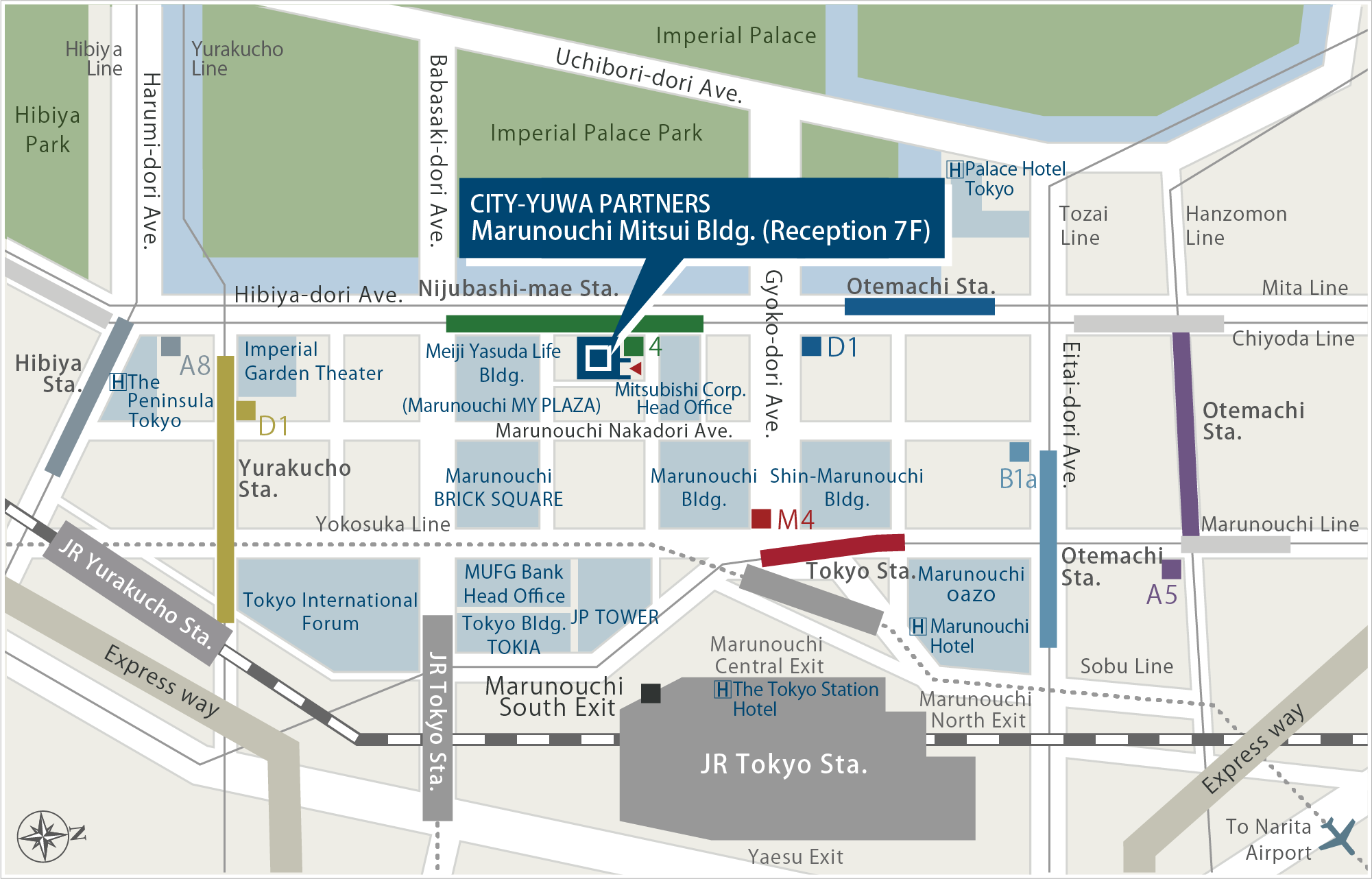 Map & Directions | CITY-YUWA PARTNERS